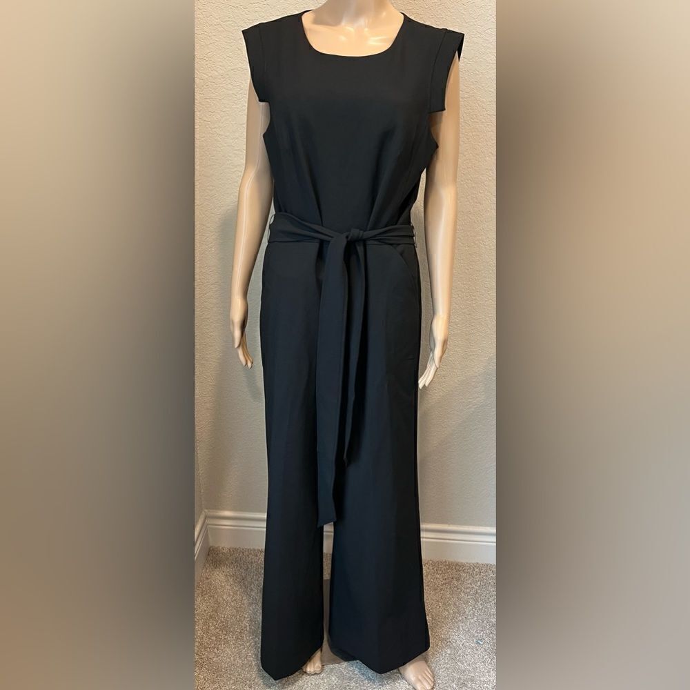 NWT J.Crew  wide leg navy blue jumpsuit